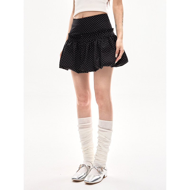 Dot Bloom Chiffon Skort